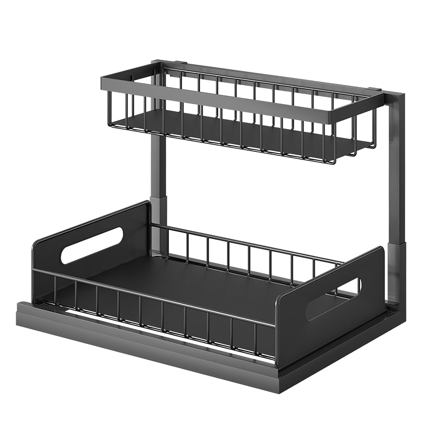 Skorter | 2-Tier Under Bench Organizer Pull-Out Basket Storage