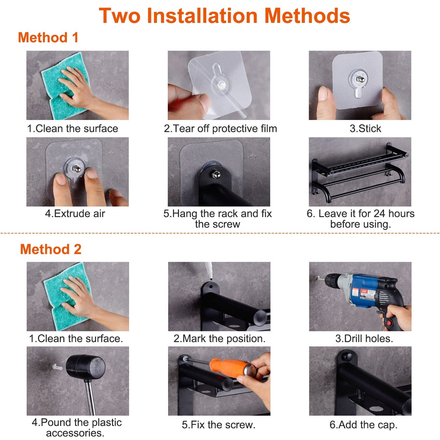 Skorter | 2-layer Wall-mounted Towel Holder