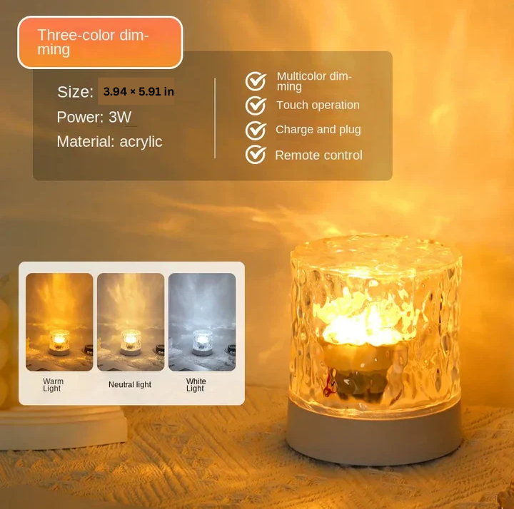 Skorter | Crystal Ripple Projector Night Light