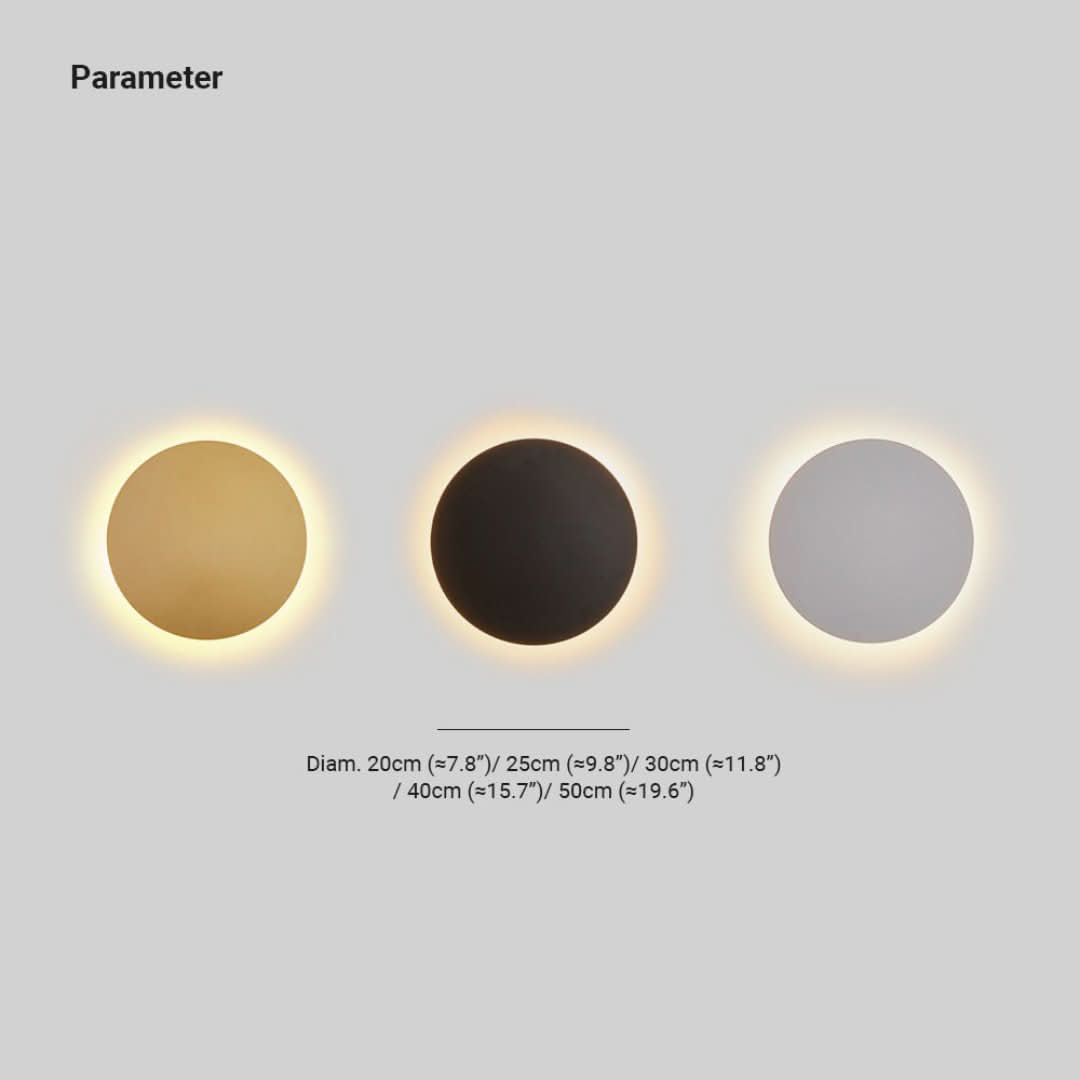 Skorter | Glowaura - Modern Round Wall Lamp