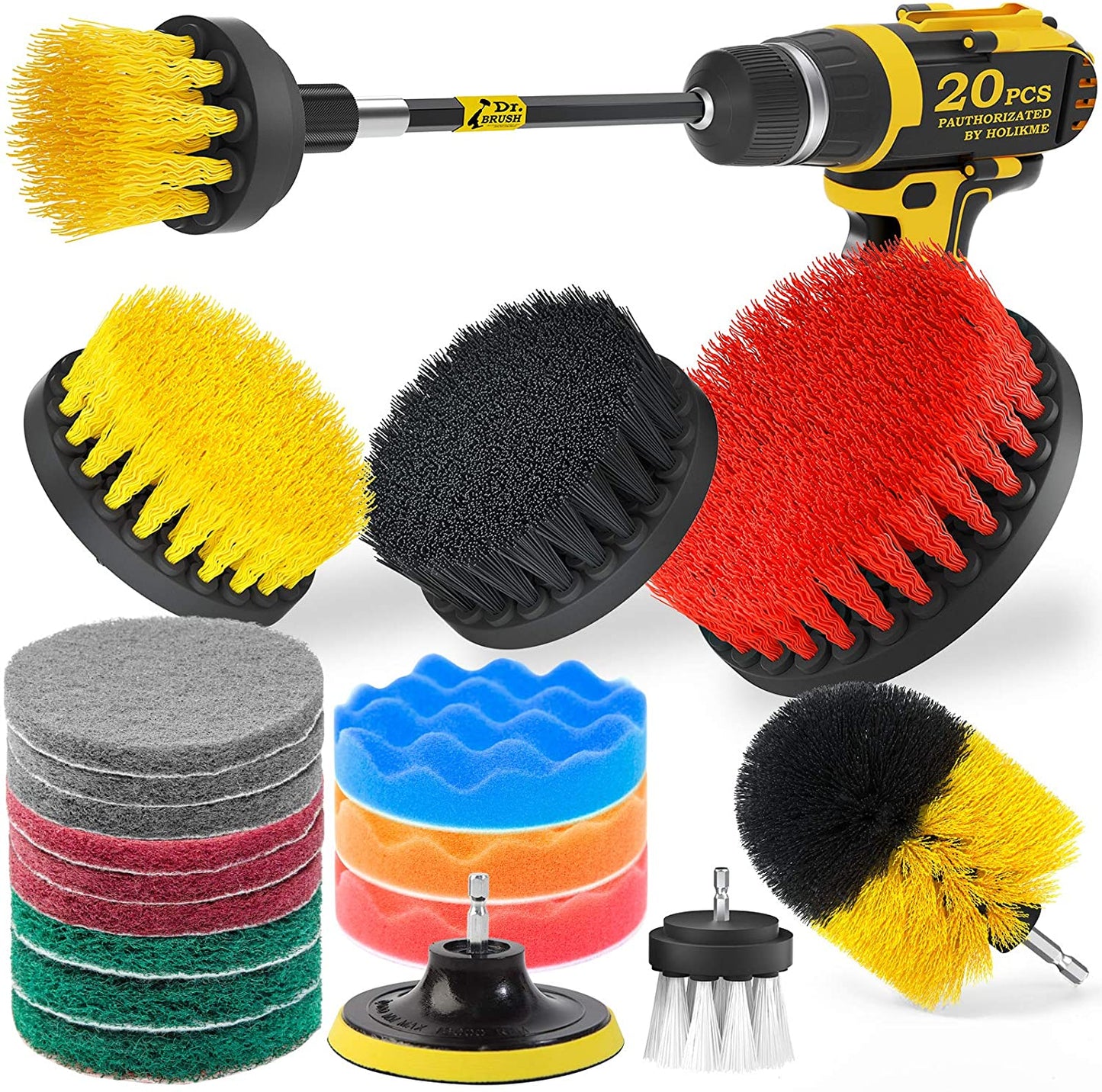 Skorter | 20-Pack: Holikme Drill Brush Attachments Set