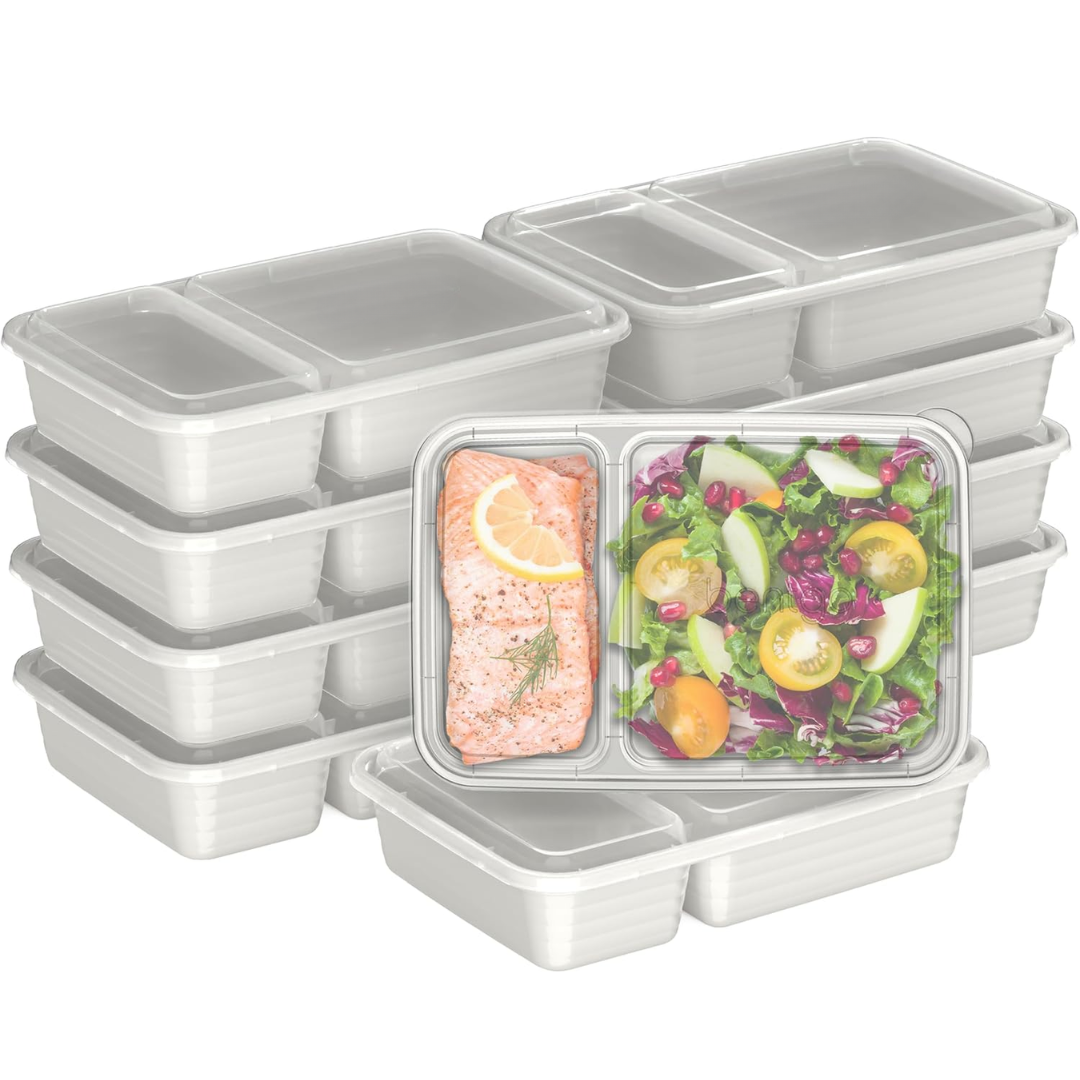 Skorter | 20-piece reusable 2-compartment food containers