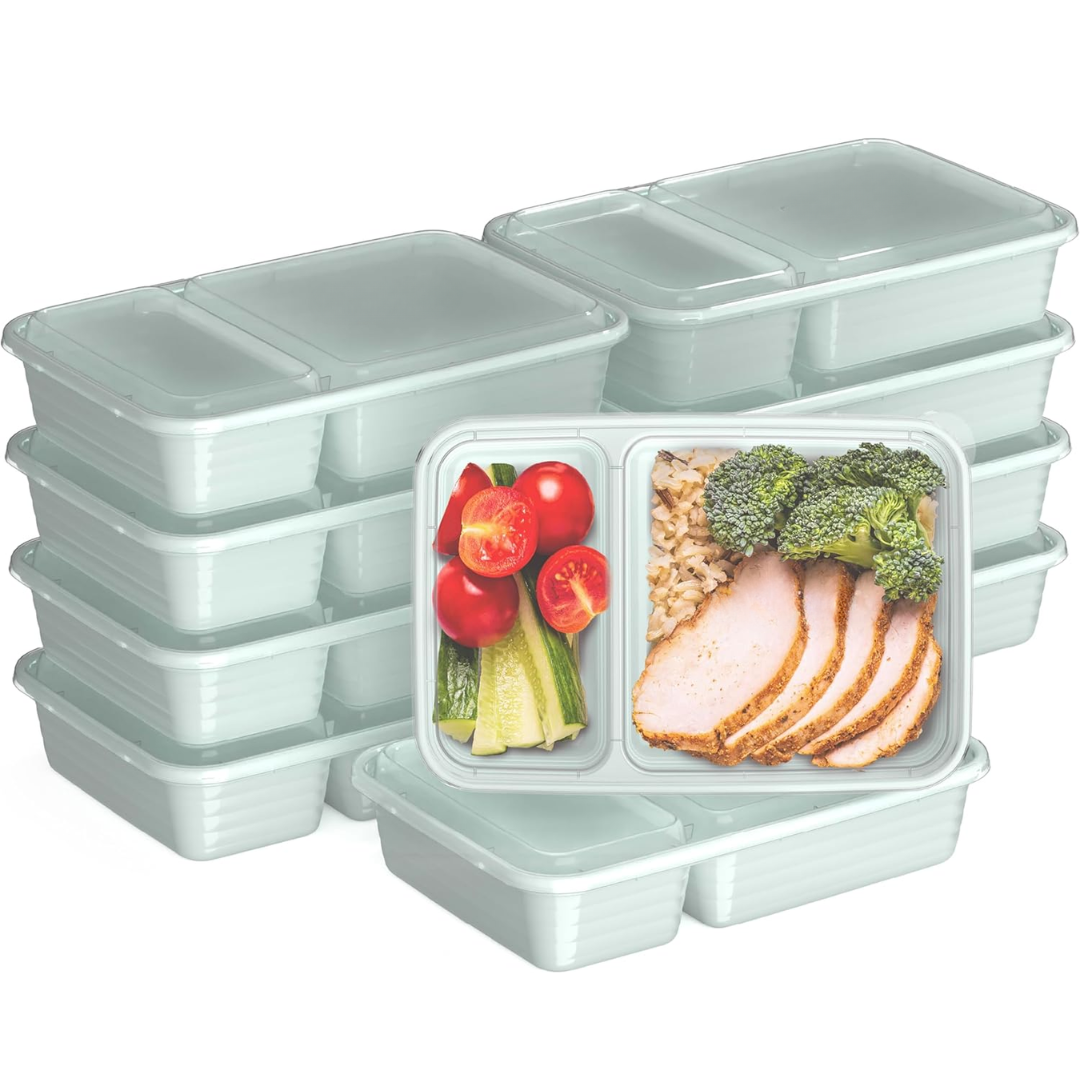 Skorter | 20-piece reusable 2-compartment food containers
