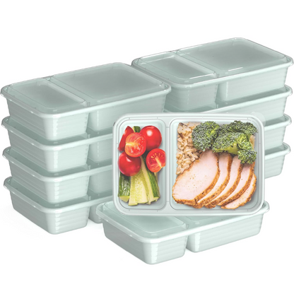 Skorter | 20-piece reusable 2-compartment food containers