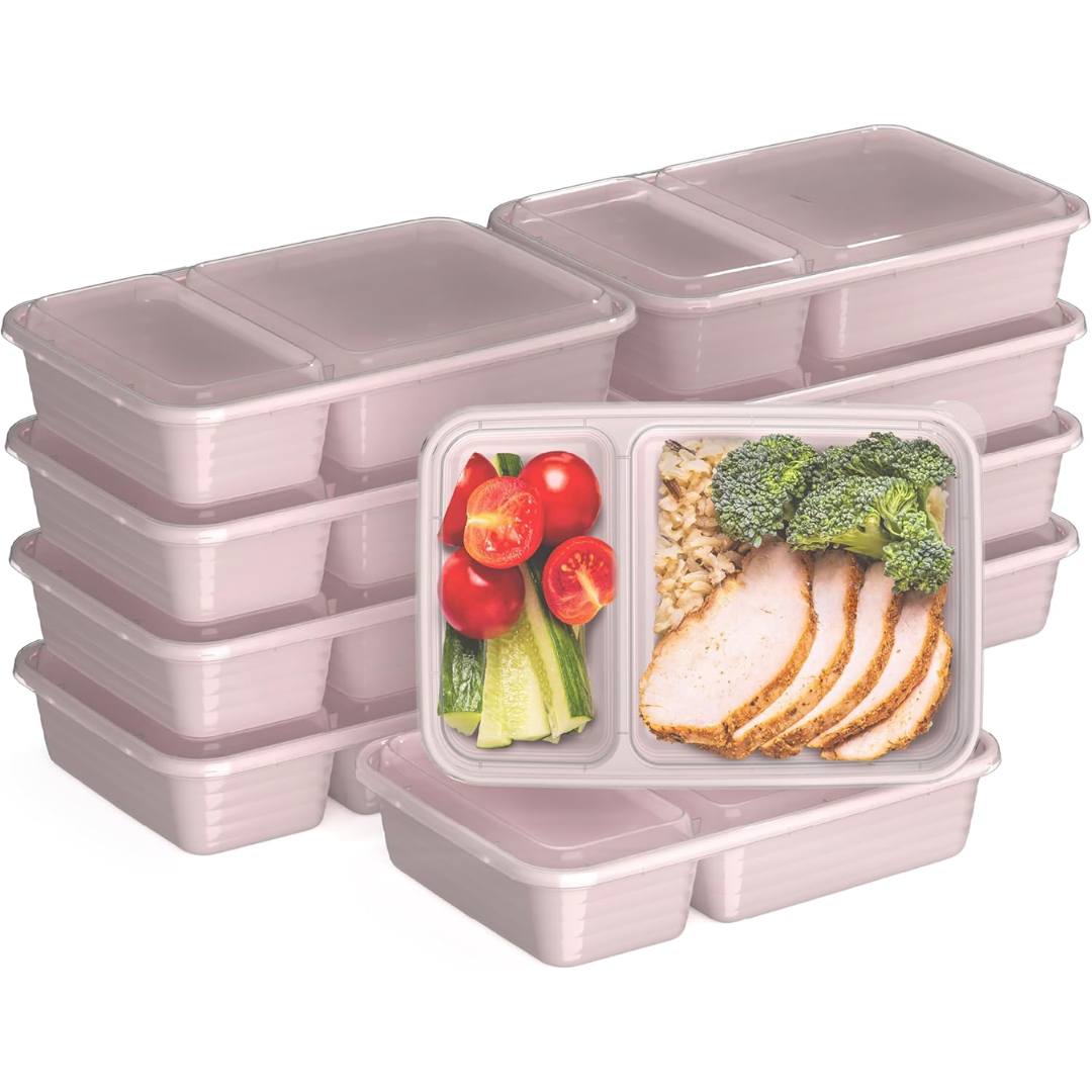 Skorter | 20-piece reusable 2-compartment food containers