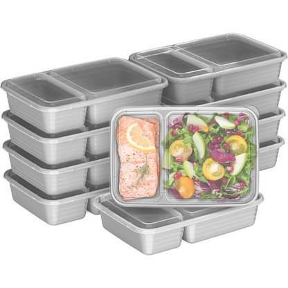 Skorter | 20-piece reusable 2-compartment food containers