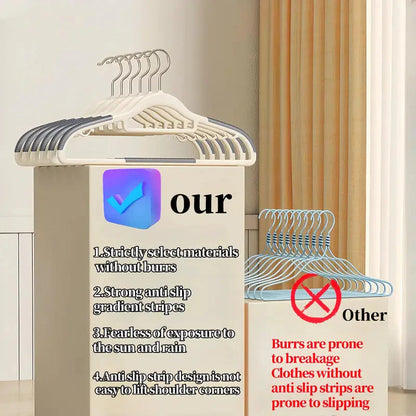 Skorter | 20 pieces: Slip Traceless Clothes Rack, solid heavy-duty clothes hangers