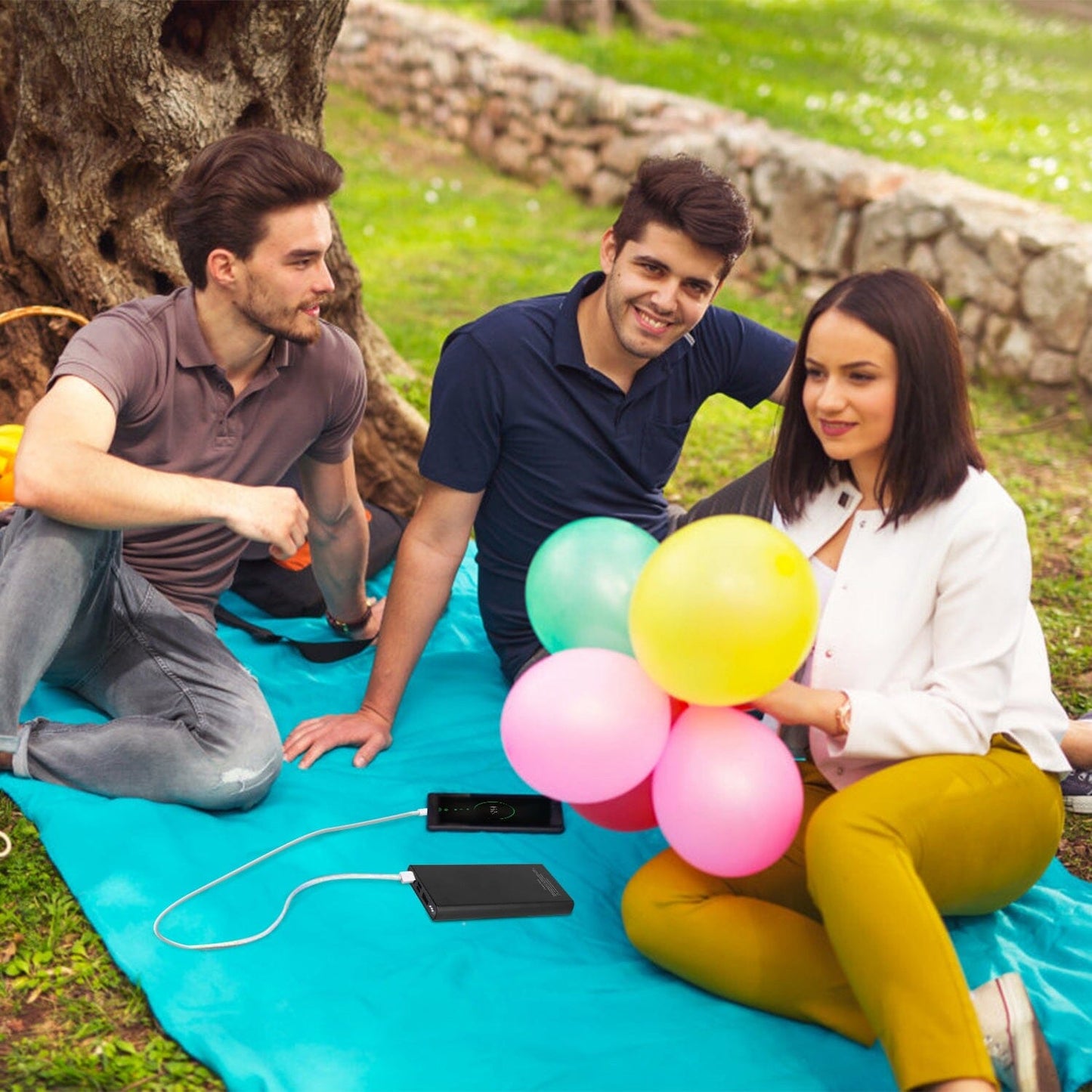 Skorter | 20000mAh Power Bank Portable External Battery Pack with Dual USB Outputs Type C Micro USB Input