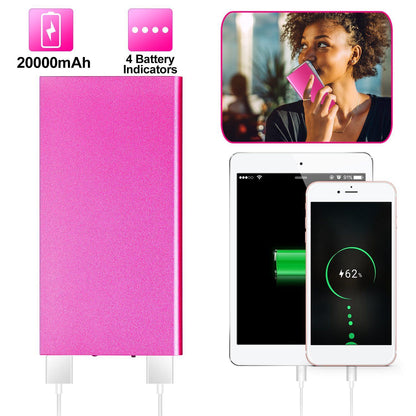 Skorter | 20000mAh Power Bank Ultra Thin External Battery Pack