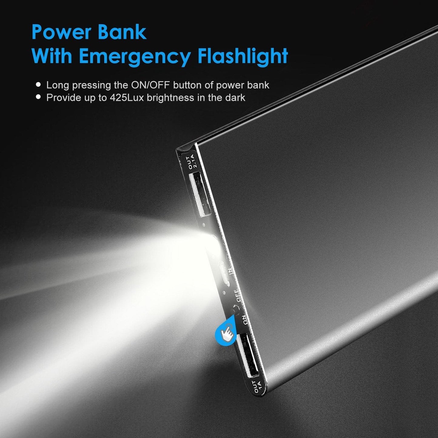 Skorter | 20000mAh Power Bank Ultra Thin External Battery Pack