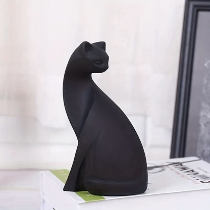 Skorter | Modern Resin Cat Figurine – Nordic Style Decor