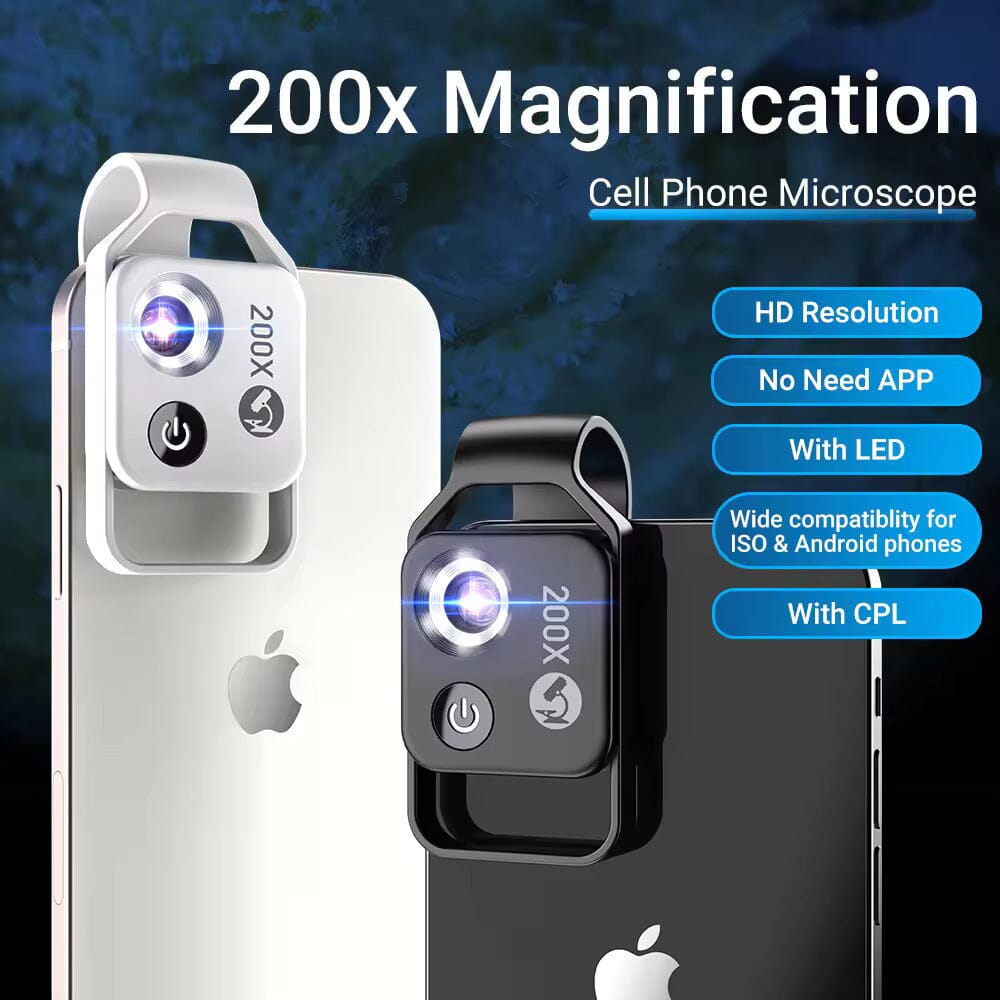 Skorter | 200x Zoom Phone Camera Optical Microscope Lens