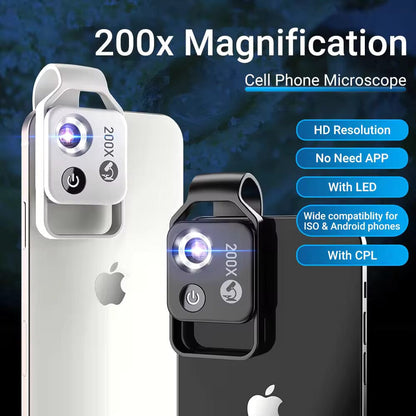 Skorter | 200x Zoom Phone Camera Optical Microscope Lens