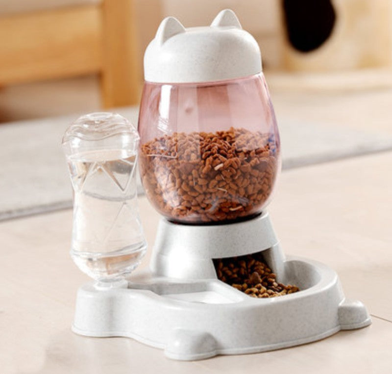 Skorter | 2-in-1 Automatic Pet Feeder, with Automatic Refill, Large Capacity, Detachable Design and Dust-proof Drinking Spout, For Cats and Dogs