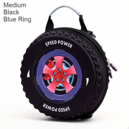 Skorter | Cool 3D Racing Car Tire Backpack, for Preschool & Kindergarten, Boys & Girls