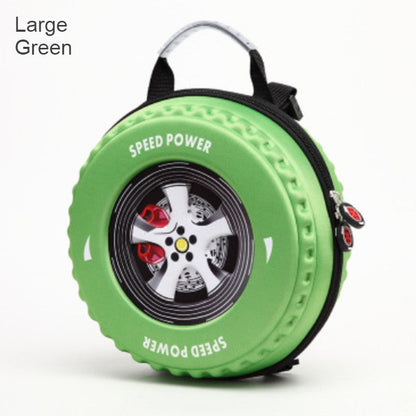 Skorter | Cool 3D Racing Car Tire Backpack, for Preschool & Kindergarten, Boys & Girls