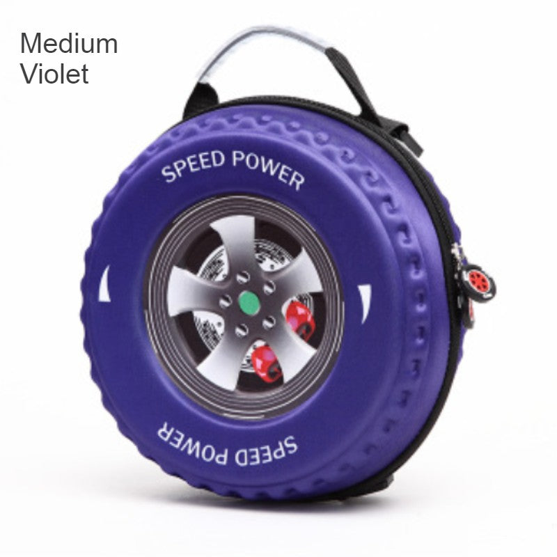 Skorter | Cool 3D Racing Car Tire Backpack, for Preschool & Kindergarten, Boys & Girls