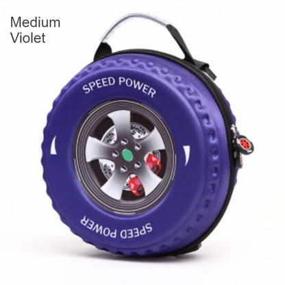 Skorter | Cool 3D Racing Car Tire Backpack, for Preschool & Kindergarten, Boys & Girls