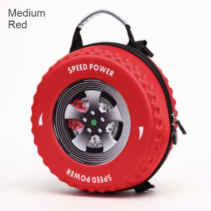 Skorter | Cool 3D Racing Car Tire Backpack, for Preschool & Kindergarten, Boys & Girls