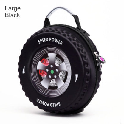 Skorter | Cool 3D Racing Car Tire Backpack, for Preschool & Kindergarten, Boys & Girls