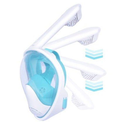 Skorter | Foldable Full Face Snorkel Mask, with 180 Degree Panoramic Viewing, Anti-Fog & Anti-Leak Design, for Kids and Adults (1 pc)