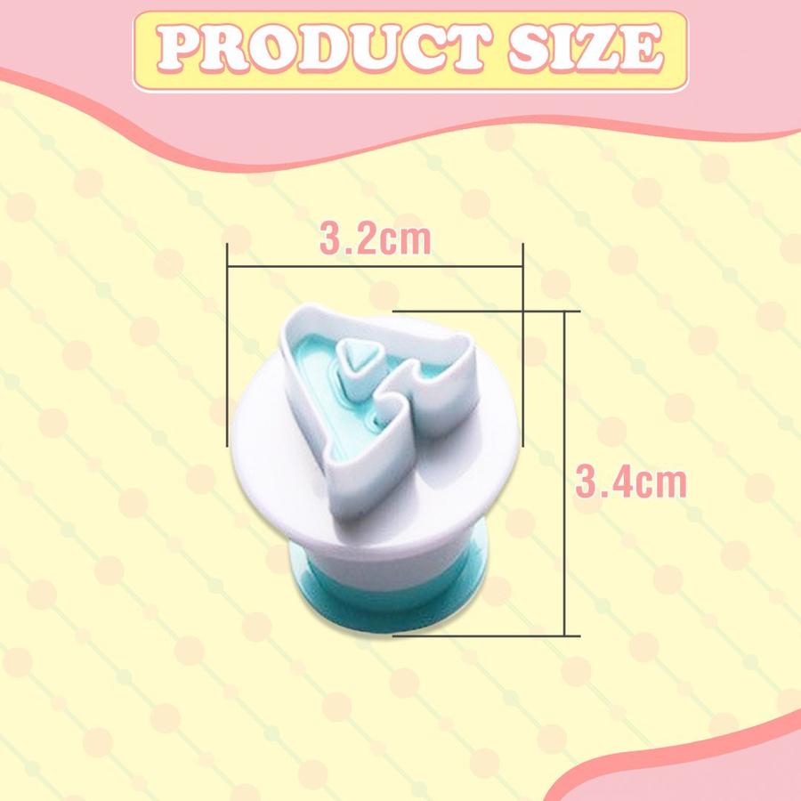 skorter | Alphabet Fondant Cutter With Plunger