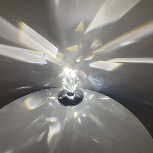 Skorter | LuxorLite Diamond Crystal LED Table Lamp | Luxurious Mood Light | 3 or 16 Color Change | Wireless Night Light
