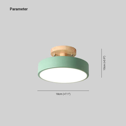Skorter | Modern Wood LED Ceiling Light with Dimmable Function