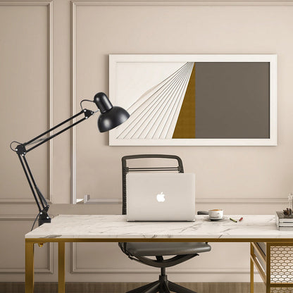 Skorter | Modern minimalist retractable table lamp with long arm and clip made of ABS with 1 light for the bedroom