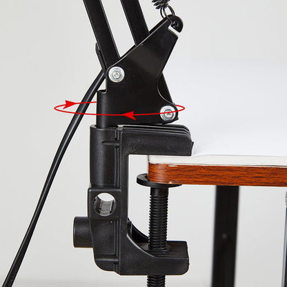 Skorter | Modern minimalist retractable table lamp with long arm and clip made of ABS with 1 light for the bedroom
