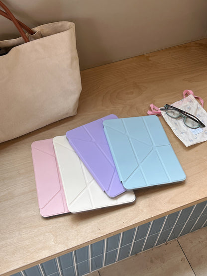 Skorter | Pastel Origami Stand iPad Case Slim Magnetic Foldable Stand