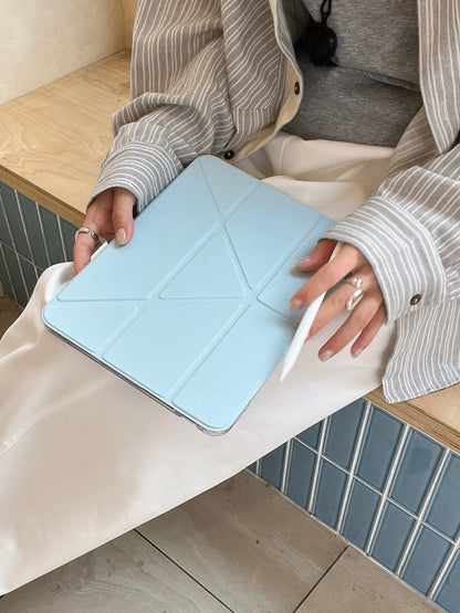 Skorter | Pastel Origami Stand iPad Case Slim Magnetic Foldable Stand