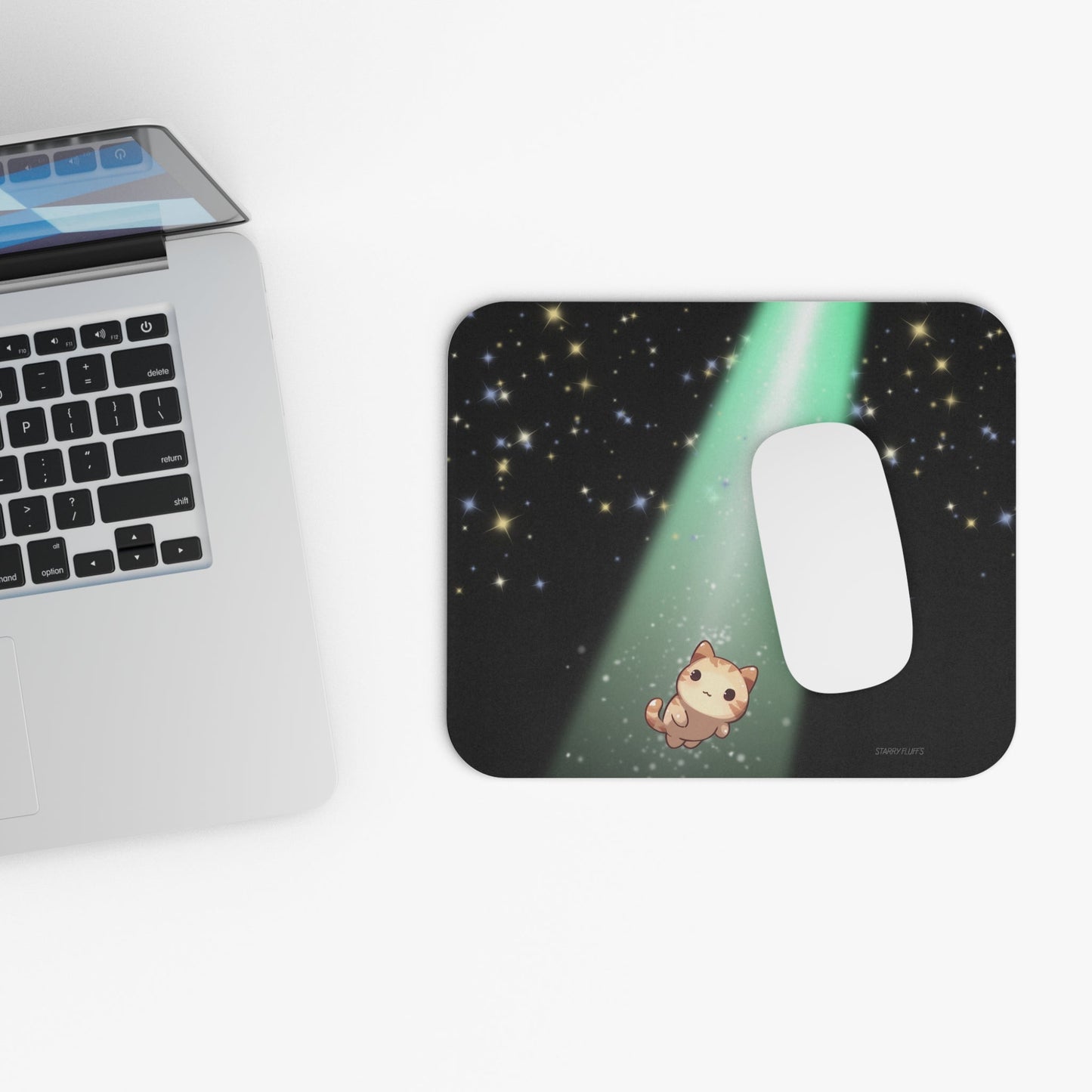 Skorter | Fluff's - Cosmo the Cat Beaming Mouse Pad