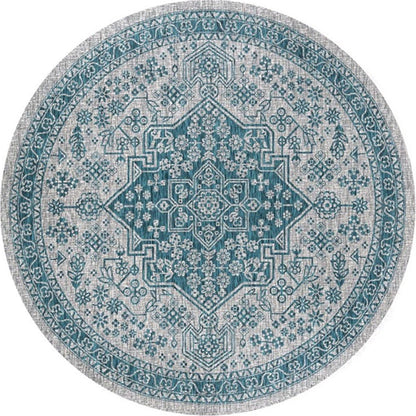 Skorter | Ethnic Multicolor Floral Rug Synthetic Pearls Rug Non-Slip Backing Pet-Friendly Machine Washable Rug for Large Room