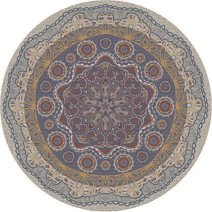 Skorter | Exotic Moroccan Carpet Multicolored Floral Pattern Rug Non-Slip Pet-Friendly Stain-Resistant Rug for Home