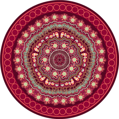 Skorter | Exotic Moroccan Carpet Multicolored Floral Pattern Rug Non-Slip Pet-Friendly Stain-Resistant Rug for Home