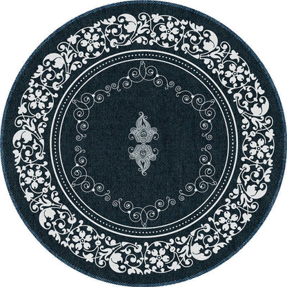 Skorter | Exotic Moroccan Carpet Multicolored Floral Pattern Rug Non-Slip Pet-Friendly Stain-Resistant Rug for Home