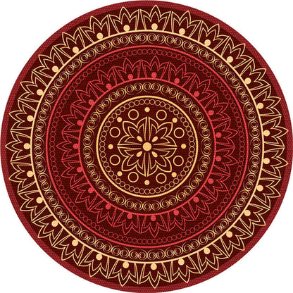 Skorter | Exotic Moroccan Carpet Multicolored Floral Pattern Rug Non-Slip Pet-Friendly Stain-Resistant Rug for Home