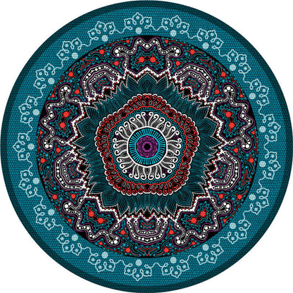 Skorter | Exotic Moroccan Carpet Multicolored Floral Pattern Rug Non-Slip Pet-Friendly Stain-Resistant Rug for Home