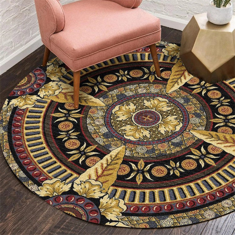 Skorter | Exotic Moroccan Carpet Multicolored Floral Pattern Rug Non-Slip Pet-Friendly Stain-Resistant Rug for Home