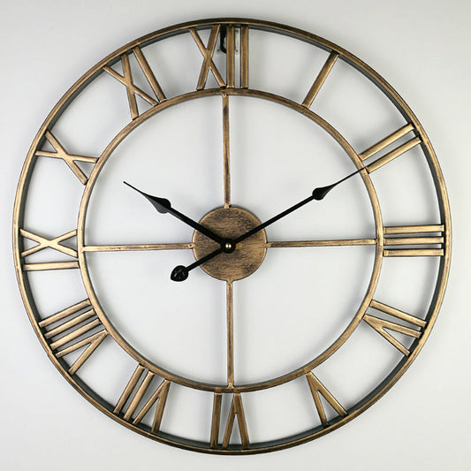 Skorter | Large Retro Wall Clock made of Iron in Vintage Style
