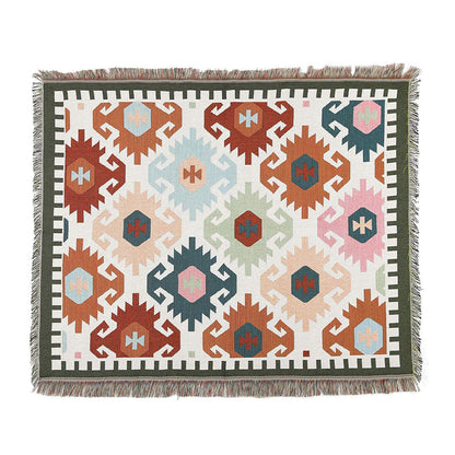 Skorter | National Style woven Casual Blanket Fabric Blanket Cover Blanket