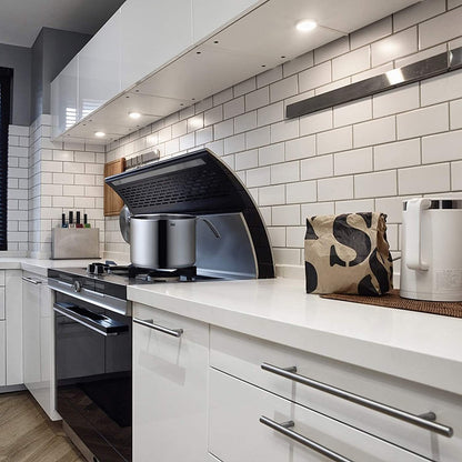 Skorter | Brushed Nickel Modern Stainless Steel Drawer Hardware T-Bar Handles