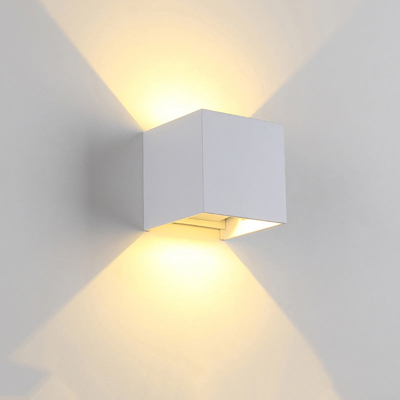 Skorter | LED Outdoor Up Down Wall Light | Waterproof Metal Fixture for Patio. Garden & Entryway Illumination