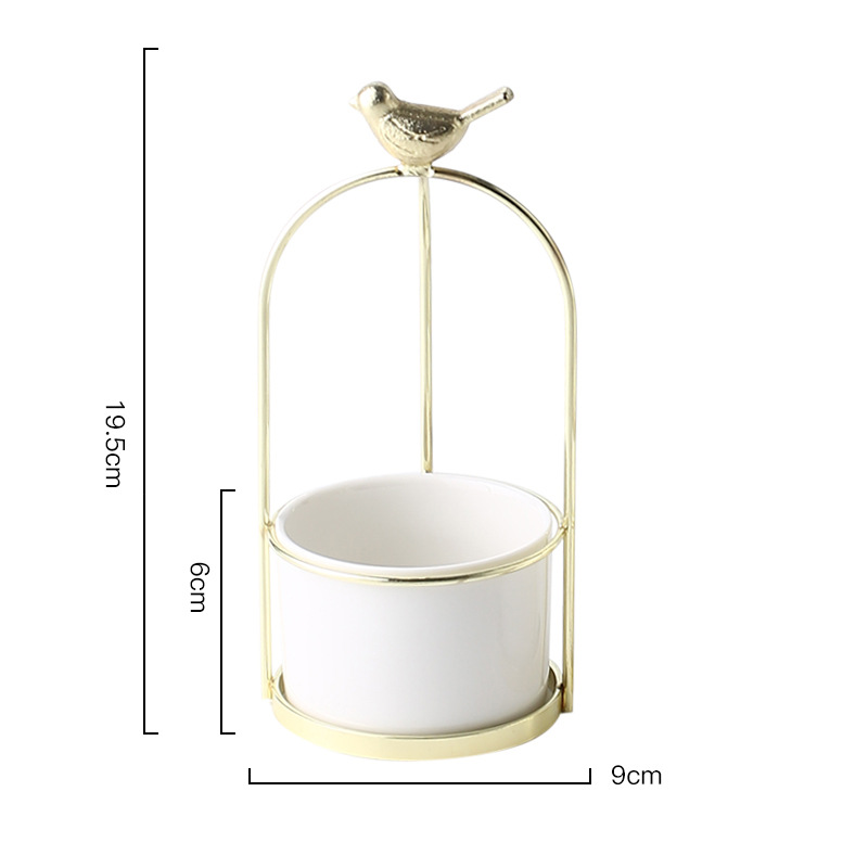 Skorter | Flower plant pots with bird design for stylish decoration