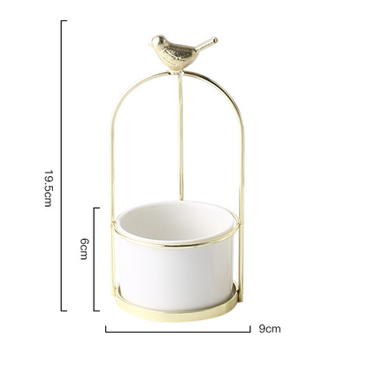 Skorter | Flower plant pots with bird design for stylish decoration