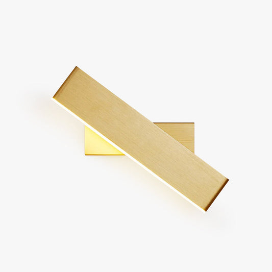 Skorter | Aqsa Minimalist LED Wall Lamp - Black/Gold/Brown, Bedroom, Metal