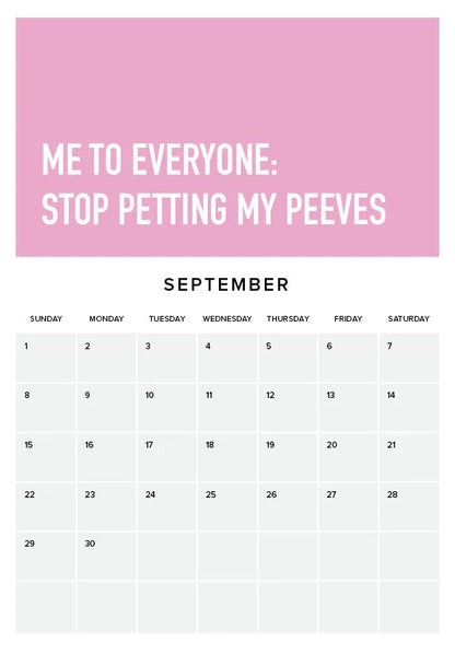 skorter | Being an Adult is Hard 2024 Wall Calendar