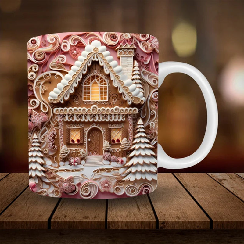 skorter | 3d Snowman Ceramic Mug - Fun Christmas Gift