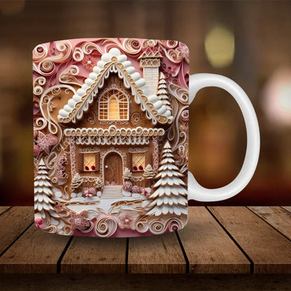 skorter | 3d Snowman Ceramic Mug - Fun Christmas Gift